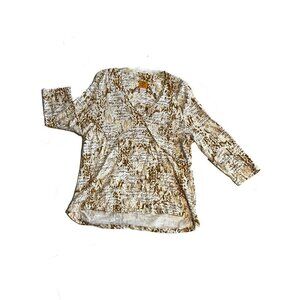 SIZE PXL RUBY RD 3/4 SLEEVE CURSIVE WRITING W SEQUINS